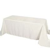 50"x120" Ivory Polyester Rectangular Tablecloth