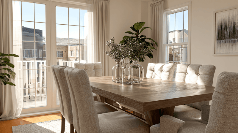 Dining Table Properly Placed