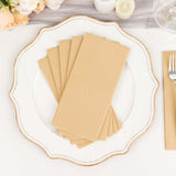 20 Pack | Natural Soft Linen-Feel Airlaid Paper Dinner Napkins