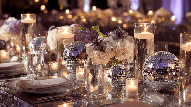 Disco Ball as Centerpiece