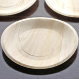 25 Pack | 9inches Eco Friendly Natural Birchwood Wooden Round Dinner Plates