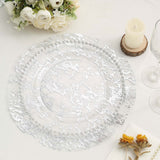 10 Pack | 13inch Metallic Silver Foil Mesh Table Placemats