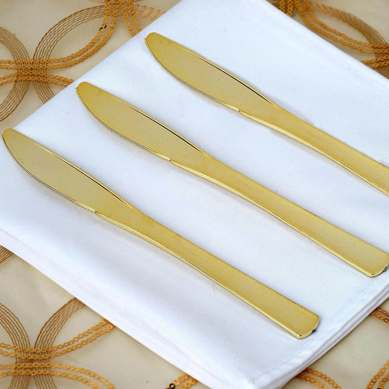 Gold Plastic Utensils