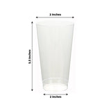 12 Pack Clear Plastic Cups Drinking Tumblers, 17oz Disposable Party Cups