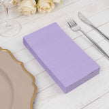 50 Pack 2 Ply Soft Lavender Disposable Party Napkins, Wedding Reception Dinner Paper Napkins