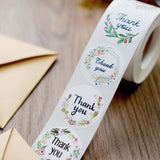 500pcs|1.5inch Round Thank You Stickers Roll With Assorted Floral Designs, DIY Envelope Seal Labels