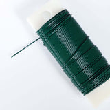 2 Pack 20 Gauge Green Floral Wire DIY Craft Paddle Wire for Flower Arrangements 38 Yards