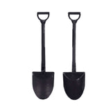 100 Pack Black Mini Shovel Plastic Ice Cream Spoons, 4.5inch Disposable Dessert Spoons#whtbkgd