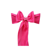 5 PCS | 6" x 108" Fuchsia Polyester Chair Sash