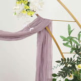 20ft Violet Amethyst Gauze Cheesecloth Fabric Wedding Arch Drapery, Window Scarf Valance, Boho Decor