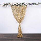 8ftx8ft Gold Big Payette Sequin Event Background Drapery Panel, Photo Backdrop Curtain