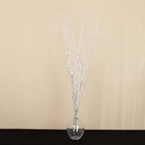 6 Pack Metallic Silver Extra Long Willow Tree Branches