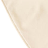 120inch Beige Premium Scuba Wrinkle Free Round Tablecloth Seamless Scuba Polyester Tablecloth