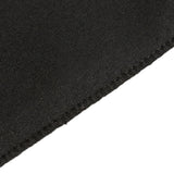 Black Fitted Polyester Rectangular Tablecloth 4ft for 48x24x42inch Tables