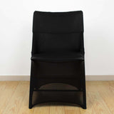 Black Stretch Spandex Lifetime Folding Chair Cover