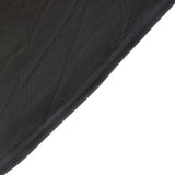 6ft Black Wavy Spandex Fitted Rectangle 1-Piece Tablecloth Table Skirt