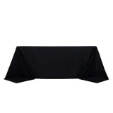 90"x132" Black Rectangle Chambury Casa 100% Cotton Tablecloth