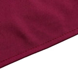 90" Burgundy Premium Scuba Wrinkle Free Round Tablecloth, Scuba Polyester Tablecloth