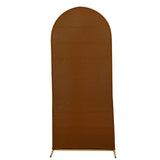 5ft Cinnamon Brown Spandex Fitted Wedding Arch Cover