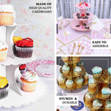 15inch 3-Tier Unicorn Themed Cardboard Cupcake Dessert Stand Treat Tower