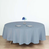 108" Dusty Blue Polyester Round Tablecloth