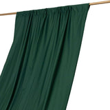 Hunter Emerald Green Scuba Polyester Event Curtain Drapes, Durable Flame Resistant Backdrop Event