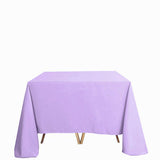 Lavender Lilac Polyester Square Tablecloth 90Inch