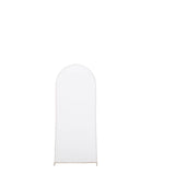 Set of 4 | Matte White Spandex Fitted Wedding Arch Covers