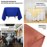 70"x70" Nude Premium Polyester Square Tablecloth - 220GSM