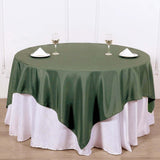 70"x70" Olive Green Square Polyester Table Overlay