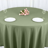 120inch Eucalyptus Sage Green Polyester Round Tablecloth