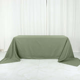 90x156inch Eucalyptus Sage Green Polyester Rectangular Tablecloth