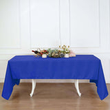 60"x126" Royal Blue Polyester Rectangular Tablecloth