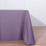 90x156 Violet Amethyst Polyester Rectangular Tablecloth