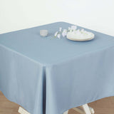 Dusty Blue Polyester Square Tablecloth 70"x70"