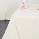 90"x90" Ivory Premium Polyester Square Tablecloth - 220GSM