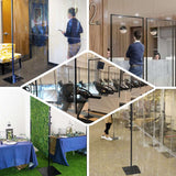 Portable Isolation Wall, Social Distancing, Screen Dividers, Stanchion Divider Kit