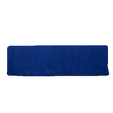 Royal Blue Fitted Premium Polyester Rectangle Tablecloth 8ft Table Cover For 96x30inch Table