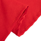 108" Red Cotton Blend Round Tablecloth