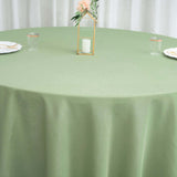 108" Sage Green Polyester Round Tablecloth