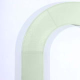 8ft Sage Green Spandex Fitted Open Arch Wedding Arch Cover, Double-Sided U-Shaped Backdrop Slipcover