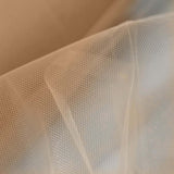 12inch x 100 Yards Natural Tulle Fabric Bolt, Sheer Fabric Spool Roll For Crafts