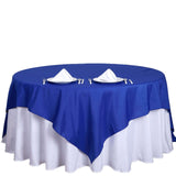 70"x70" Royal Blue Square Polyester Table Overlay