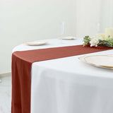 Terracotta (Rust) Premium Velvet Sheen Finish Table Runner