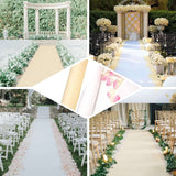 40" x 100ft White PVC Aisle Runner