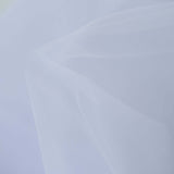 54inch x40 Yards White Tulle Fabric Bolt, DIY Crafts Sheer Fabric Roll