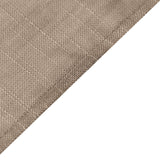 60"x126" Taupe Rectangular Tablecloth, Linen Table Cloth With Slubby Textured, Wrinkle Resistant