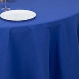 108" Royal Blue Cotton Blend Round Tablecloth