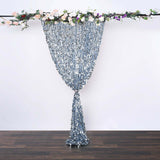 8ftx8ft Dusty Blue Big Payette Sequin Photography Backdrop Curtain