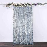 8ftx8ft Dusty Blue Big Payette Sequin Photography Backdrop Curtain